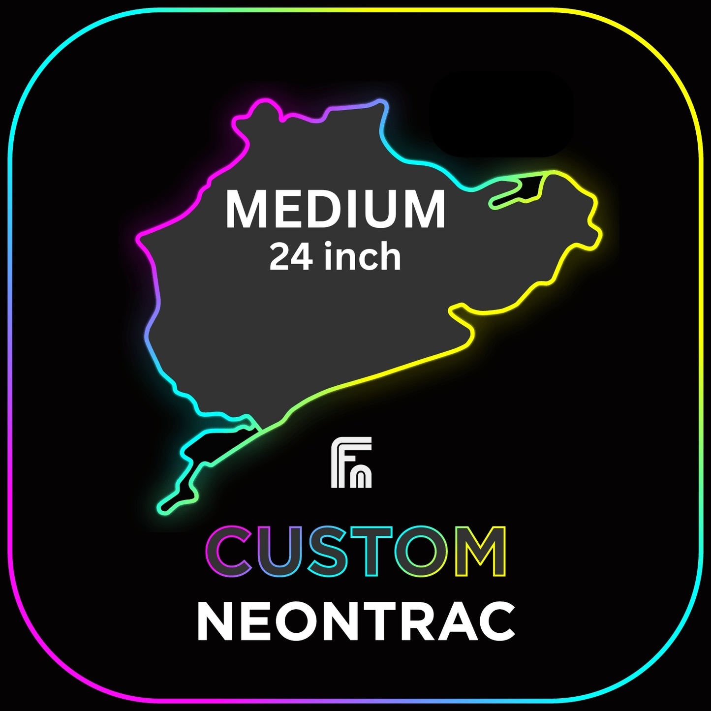 CUSTOM NEONTRAC | MEDIUM - 24in | MULTICOLOR