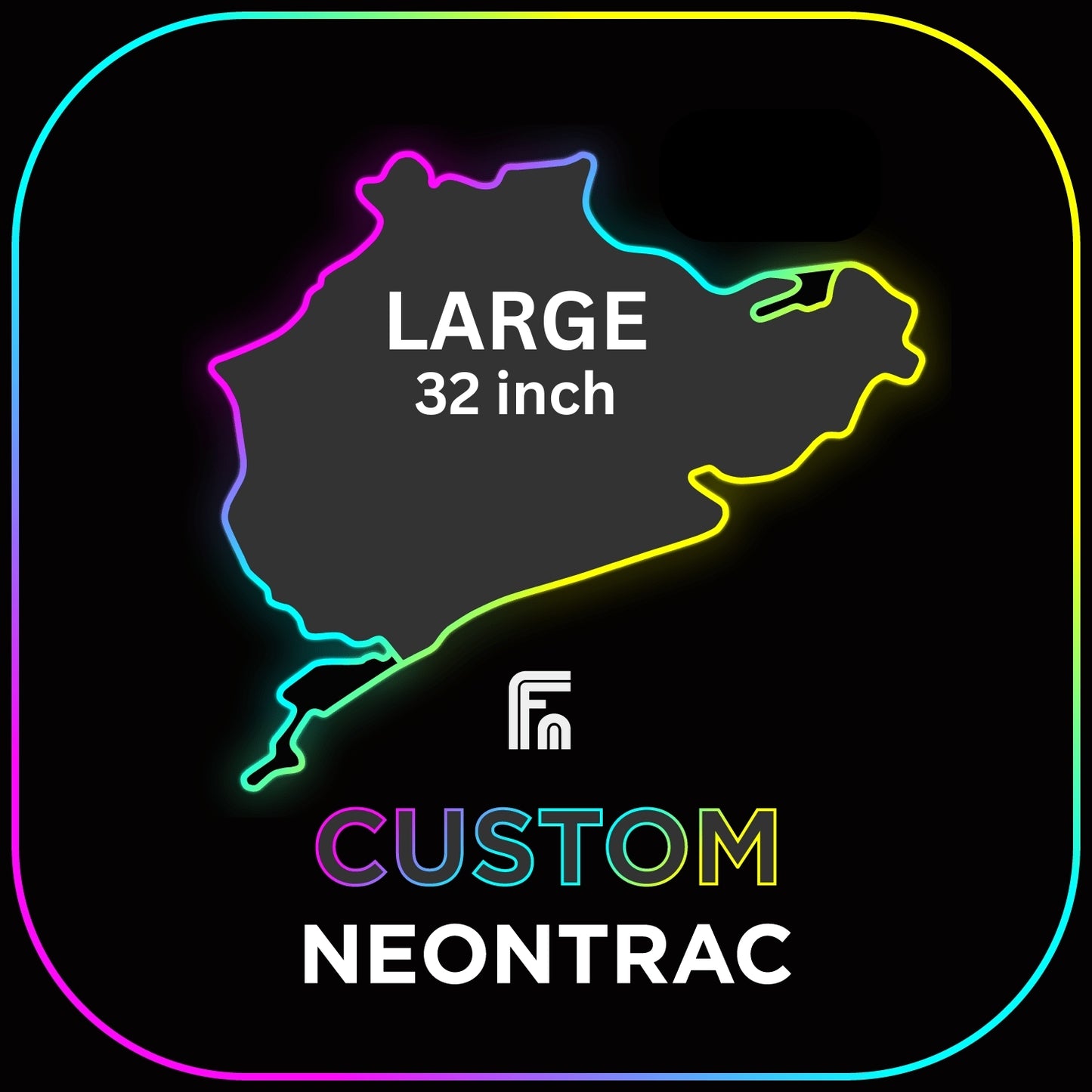 CUSTOM NEONTRAC | LARGE - 32in | MULTICOLOR